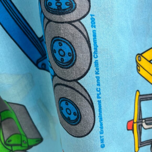 Vintage Bob the Builder Twin Flat Sheet 2001 - Vintage Kids Bedding - Picture 4 of 5